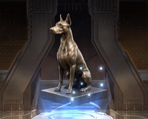 Hound Statue